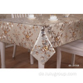 Quadratische Hochzeitsfest PVC Gold Tischdecke